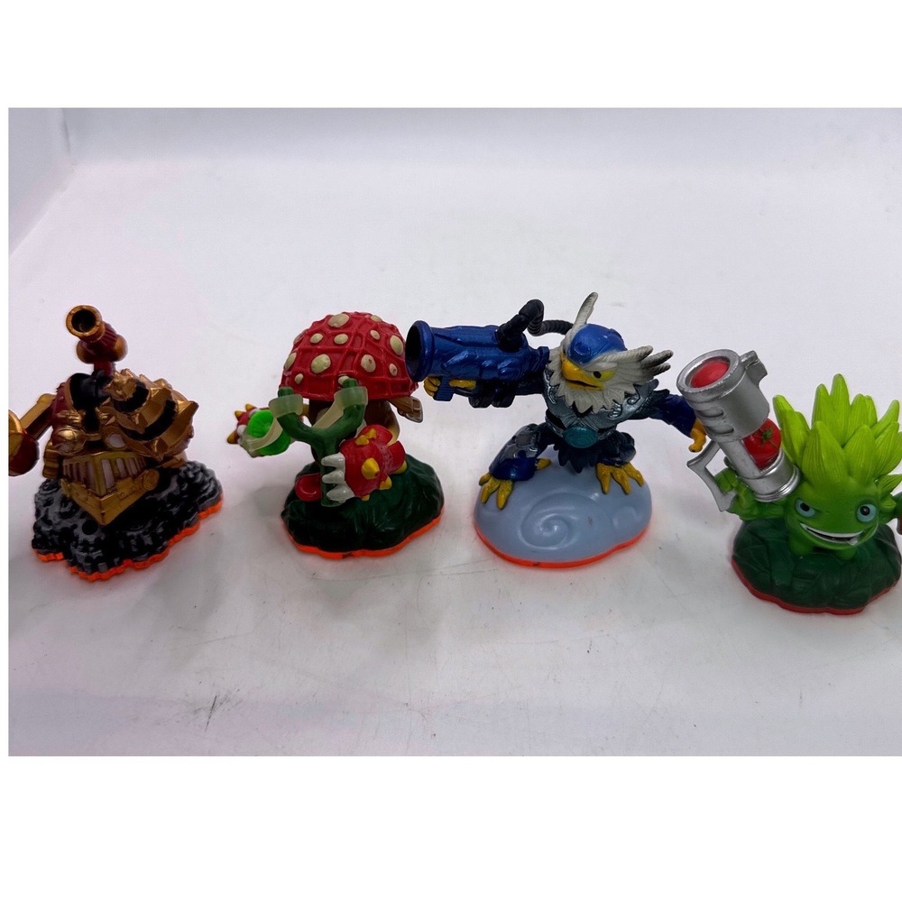 Activision Skylanders Figure Lot 4pc Multi Excellent Drill Shroom Jet Food